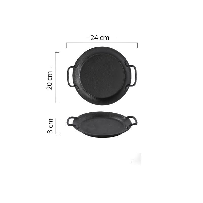 Round Baking Tray With Handle - Baking Tray