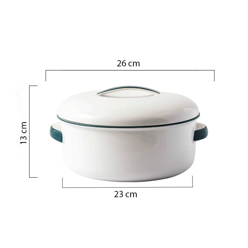 Toujours Serving Bowl With Lid - Serving bowl with lid, ceramic bowls with lids, noodle bowl, curry bowl, oven bowl, soup bowl with handle | Bowls for dining table & home decor