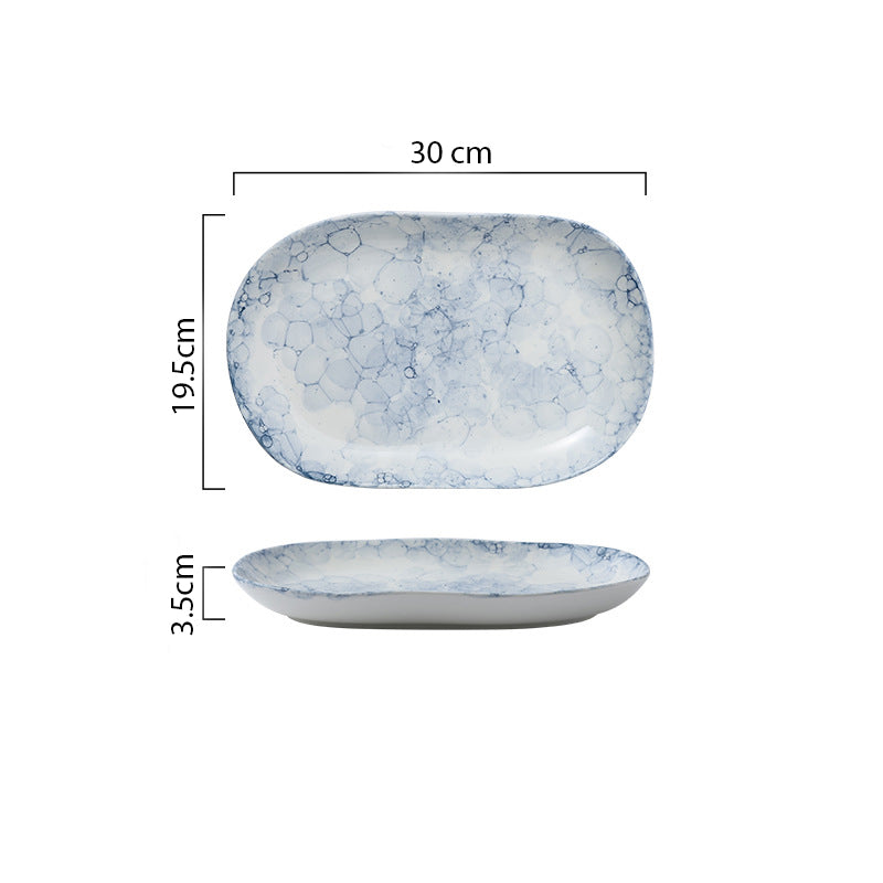 Amusant Long Plate - Ceramic platter, serving platter, fruit platter | Plates for dining table & home decor