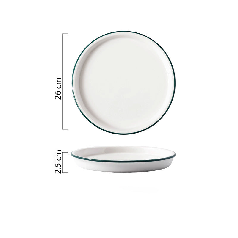 Toujours Dinner Plate - Serving plate, snack plate, ceramic dinner plates| Plates for dining table & home decor