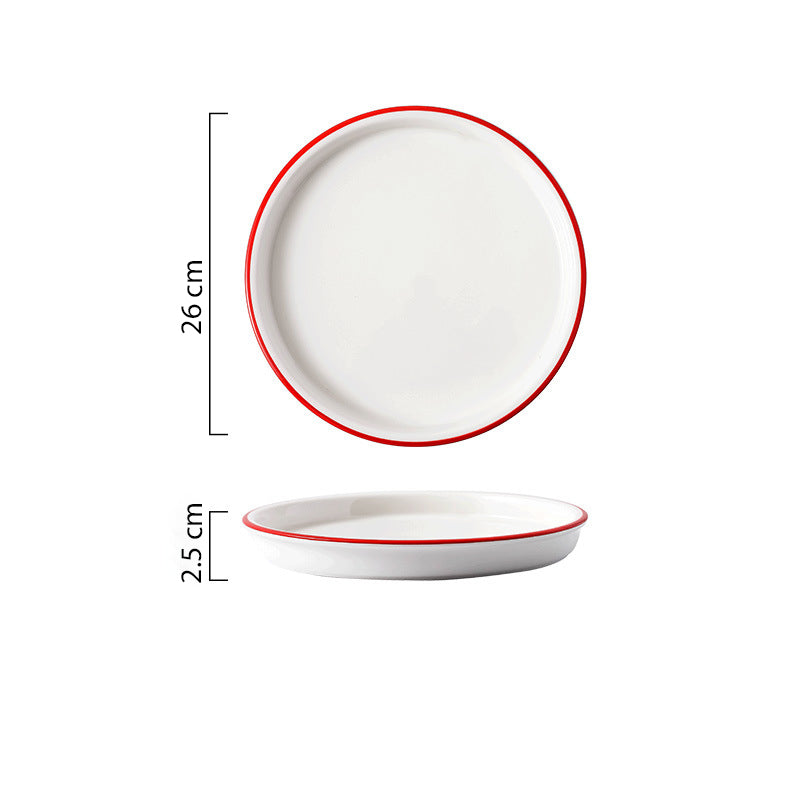 Toujours Dinner Plate - Serving plate, snack plate, ceramic dinner plates| Plates for dining table & home decor