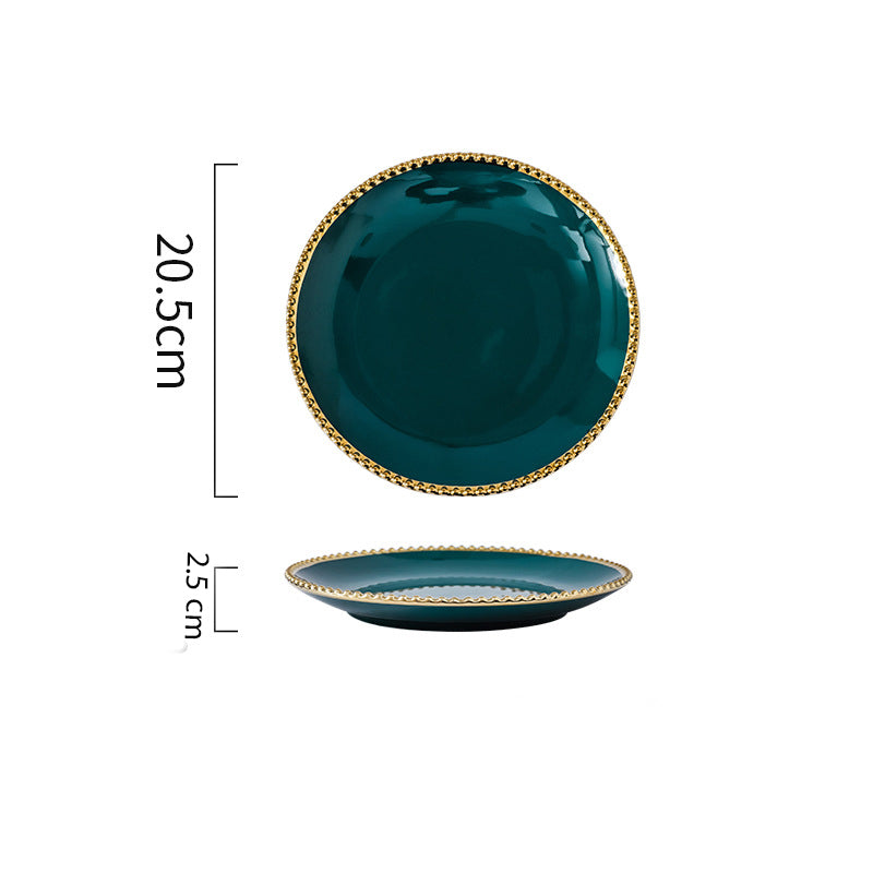 Glazed Ceramic Appetizer Plate - Serving plate, snack plate, dessert plate | Plates for dining & home decor