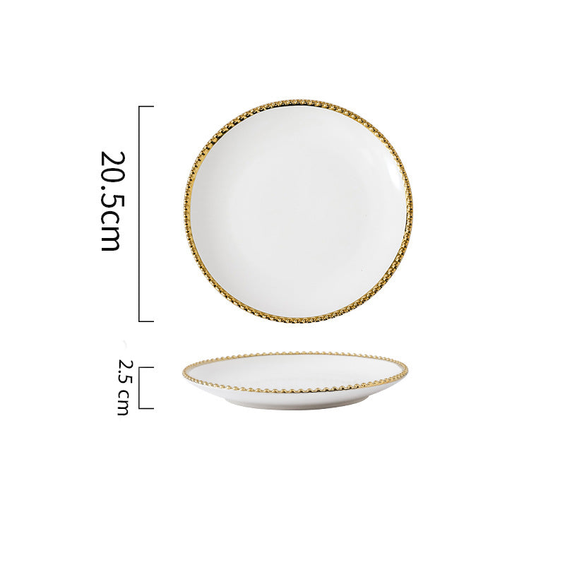 Glazed Ceramic Appetizer Plate - Serving plate, snack plate, dessert plate | Plates for dining & home decor