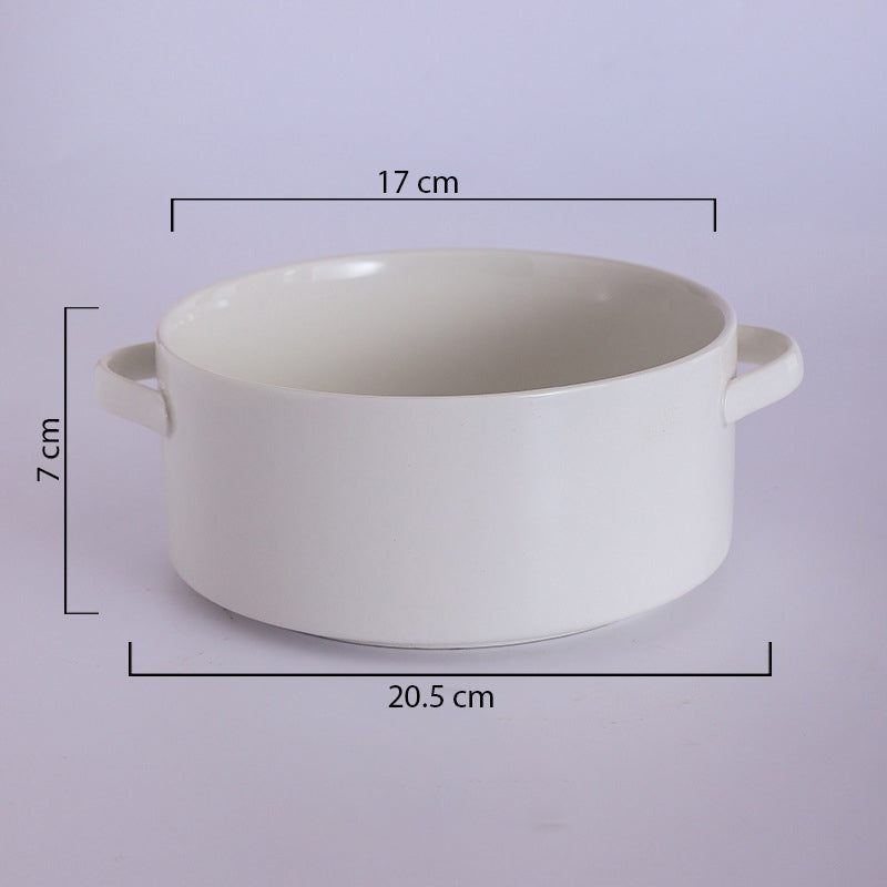 Toujours Noodle Bowl With Handle - Bowl, ceramic bowl, serving bowls, noodle bowl, salad bowls, bowl for snacks, baking bowls, large serving bowl, bowl with handle | Bowls for dining table & home decor