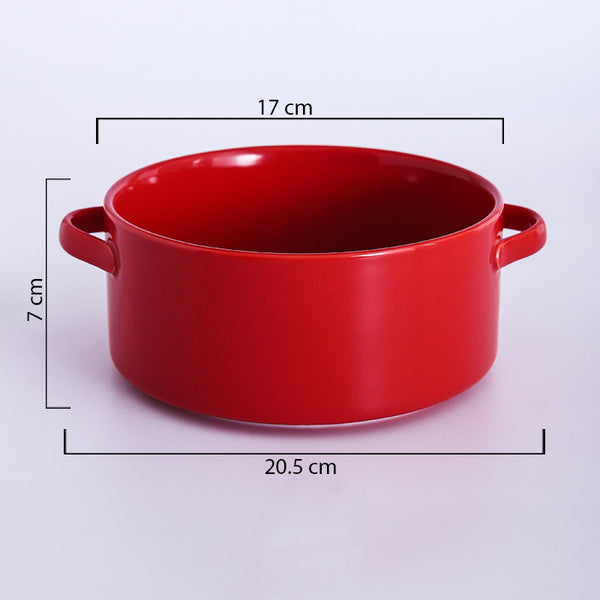 Toujours Noodle Bowl With Handle - Bowl, ceramic bowl, serving bowls, noodle bowl, salad bowls, bowl for snacks, baking bowls, large serving bowl, bowl with handle | Bowls for dining table & home decor
