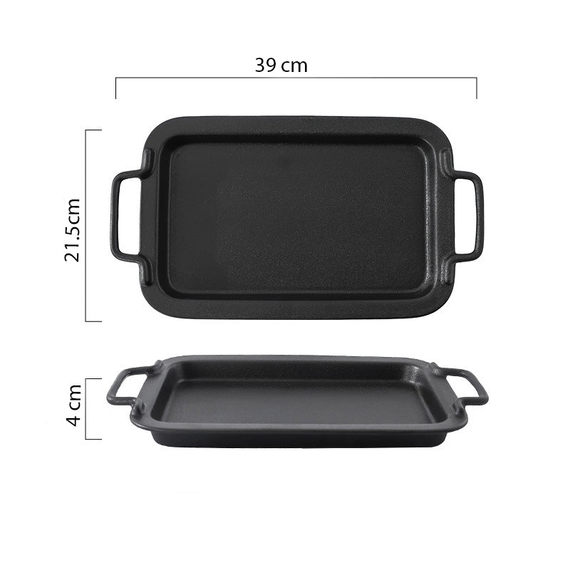 Black Baking Tray With Handle - Baking Tray