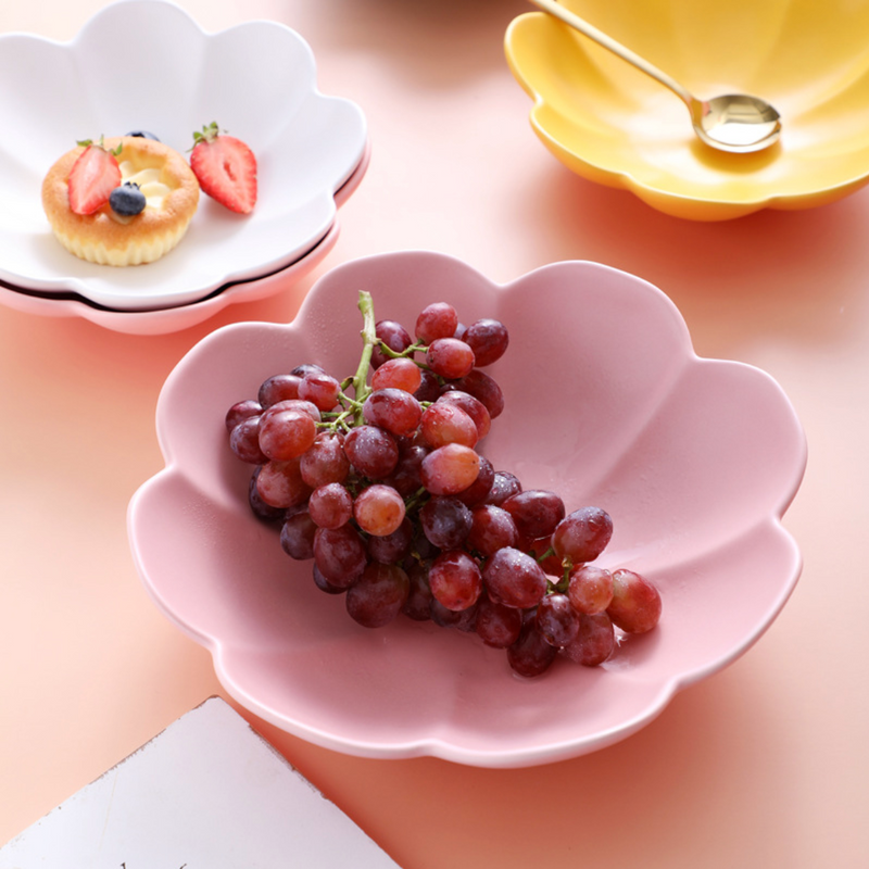 Flower Dish - Bowl, ceramic bowl, serving bowls, noodle bowl, salad bowls, bowl for snacks, large serving bowl | Bowls for dining table & home decor