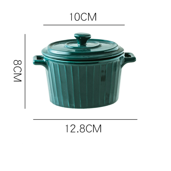 Green Spice Jar Set With Tray