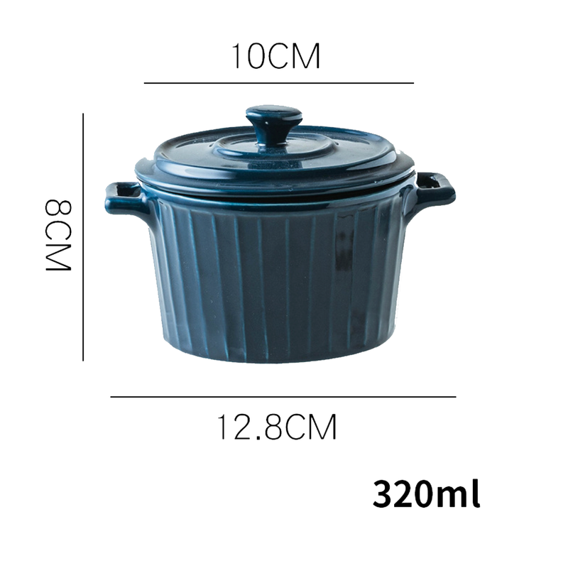 Blue Spice Jar Set With Tray - Jar