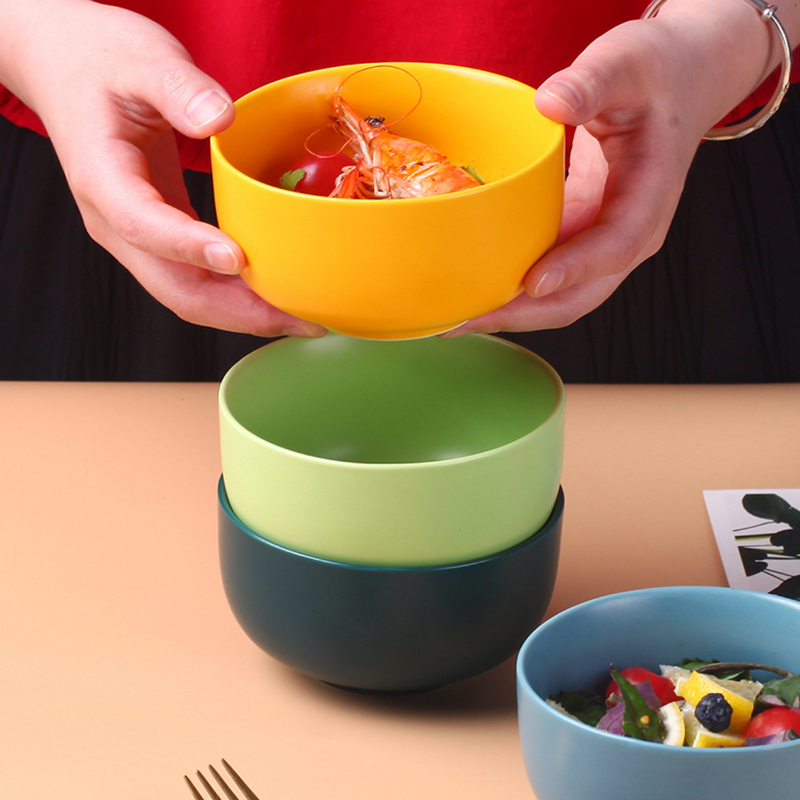 Ceramic Bowl For Chips Set of 2 - Bowl, soup bowl, ceramic bowl, snack bowls, curry bowl, popcorn bowls | Bowls for dining table & home decor