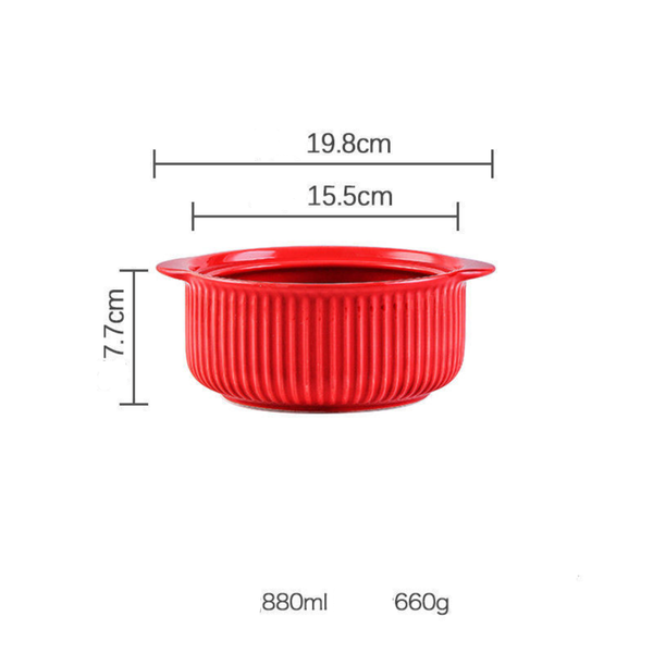All Purpose Serving Pot - Serving bowl with lid, ceramic bowls with lids, noodle bowl, oven bowl, bowl with handle | Bowls for dining table & home decor