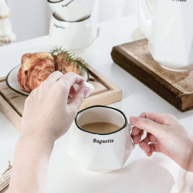 Contemporary Tea Set White - Tea cup set, tea set, teapot set | Tea set for Dining Table & Home Decor