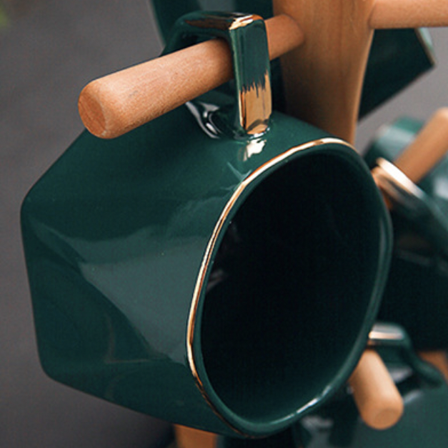 Contemporary Tea Set Green - Tea cup set, tea set, teapot set | Tea set for Dining Table & Home Decor