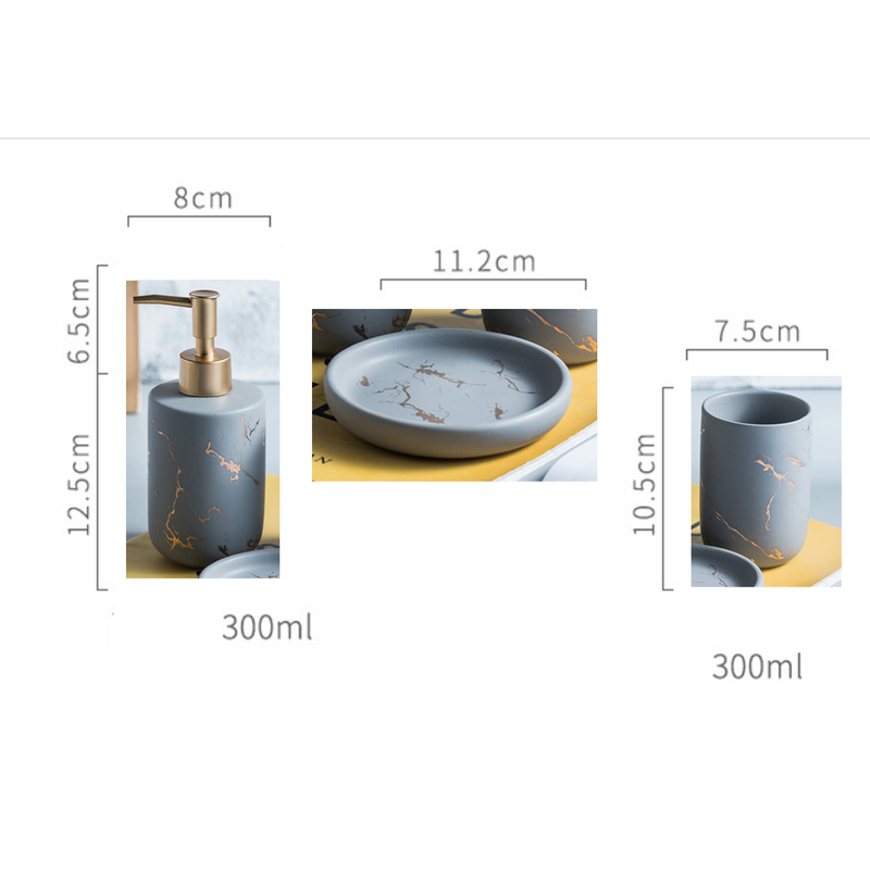 Marble Bathroom Set