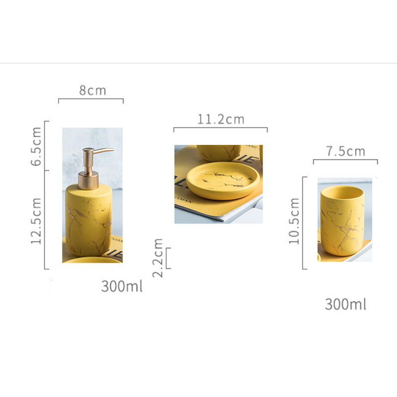 Yellow Bathroom Set