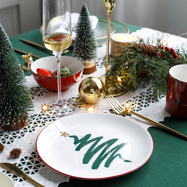 Christmas Dish - Serving plate, snack plate, dessert plate | Plates for dining & home decor