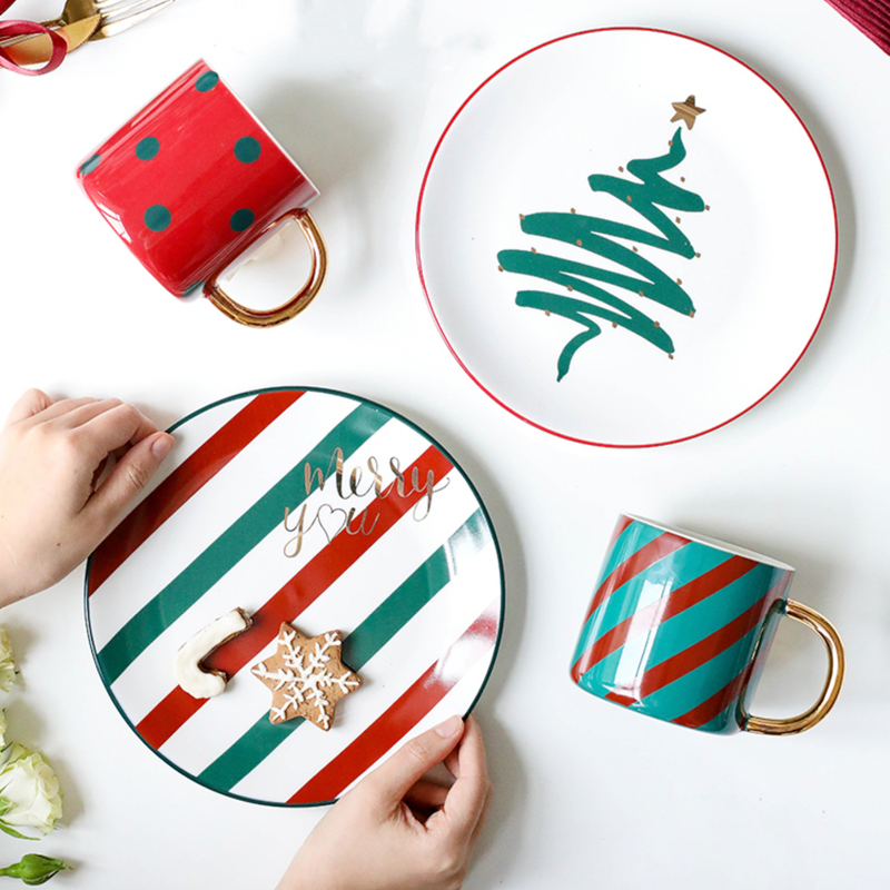 Christmas Tea Mug- Mug for coffee, tea mug, cappuccino mug | Cups and Mugs for Coffee Table & Home Decor