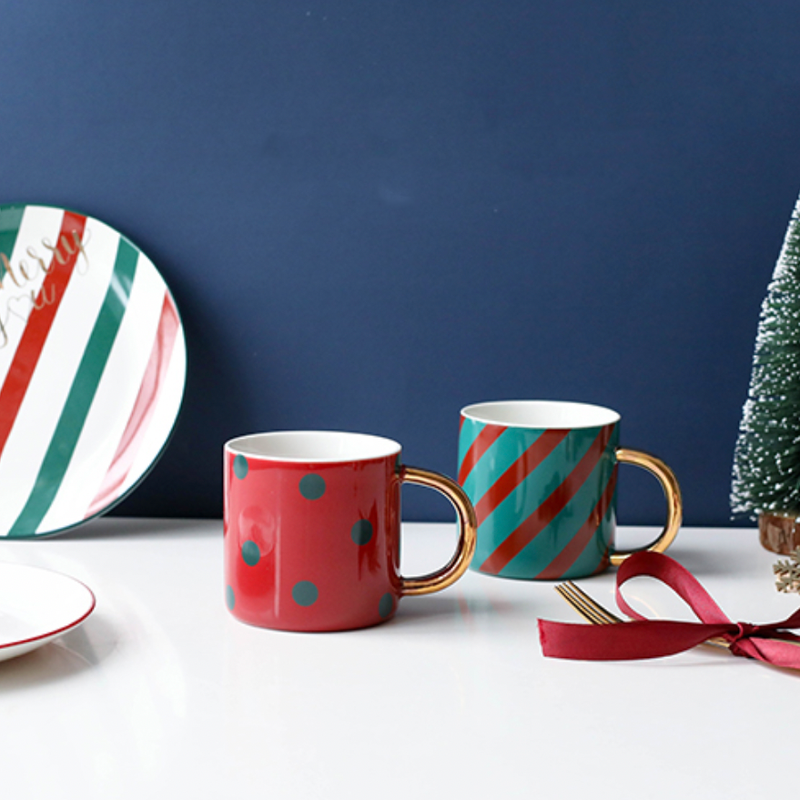 Christmas Tea Mug- Mug for coffee, tea mug, cappuccino mug | Cups and Mugs for Coffee Table & Home Decor