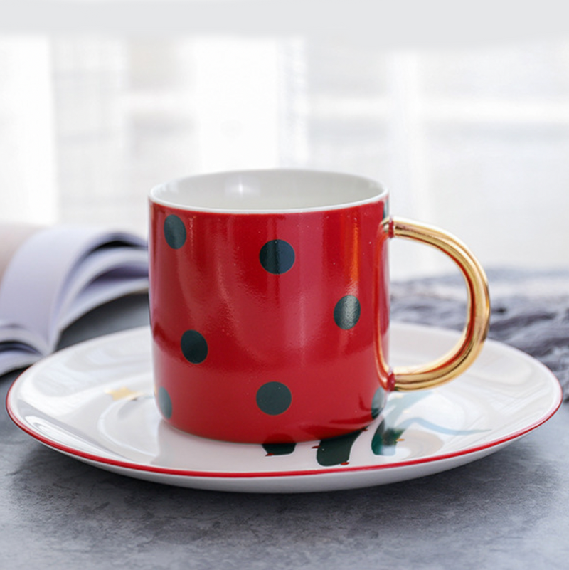 Christmas Tea Mug- Mug for coffee, tea mug, cappuccino mug | Cups and Mugs for Coffee Table & Home Decor