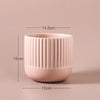 Ribbed Flower Pot - Flower vase for home decor, office and gifting | Home decoration items