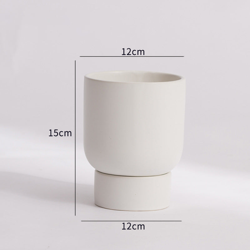 Gloss Finish Planter With Stand - Flower vase for home decor, office and gifting | Home decoration items