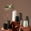 White Tall Abstract Vase - Flower vase for home decor, office and gifting | Home decoration items