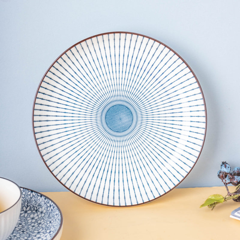 Meraki Ceramic Plate - Serving plate, pasta plate, lunch plate, deep plate | Plates for dining table & home decor