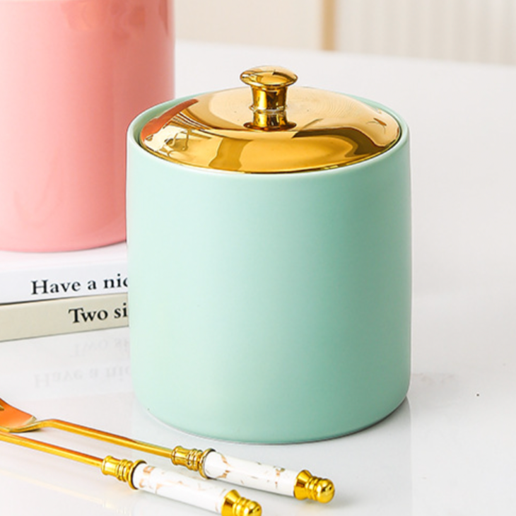 Mint Ceramic Container - Jar
