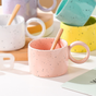 Pink Speckled Mug- Mug for coffee, tea mug, cappuccino mug | Cups and Mugs for Coffee Table & Home Decor