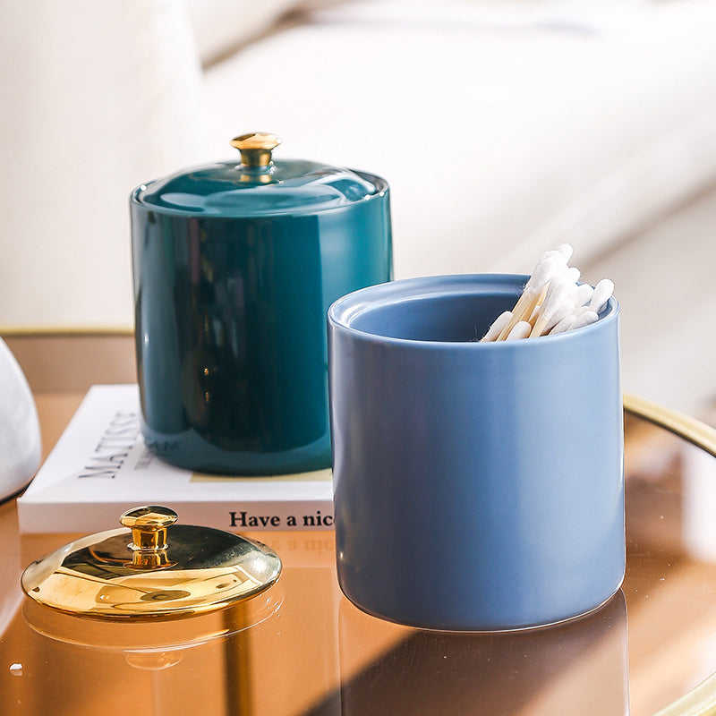 Blue Ceramic Container - Jar