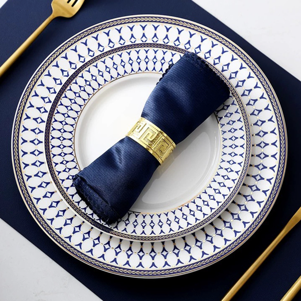 Blue And White Dinner Plate