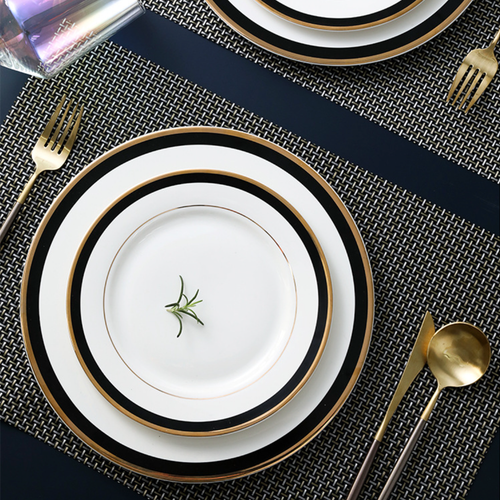 Round Dinner Plate - Serving plate, rice plate, ceramic dinner plates| Plates for dining table & home decor