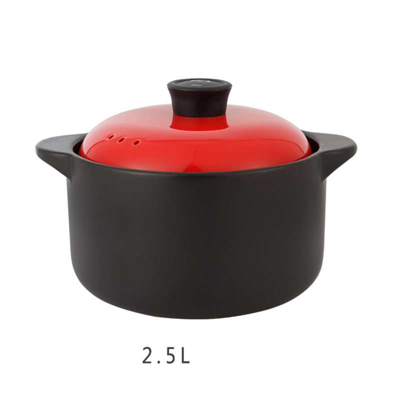 récolte Auto Cooking Pot Natural Black Matte Black Ceramic Cocotte Cooking Pot 4200ml Online - Premium