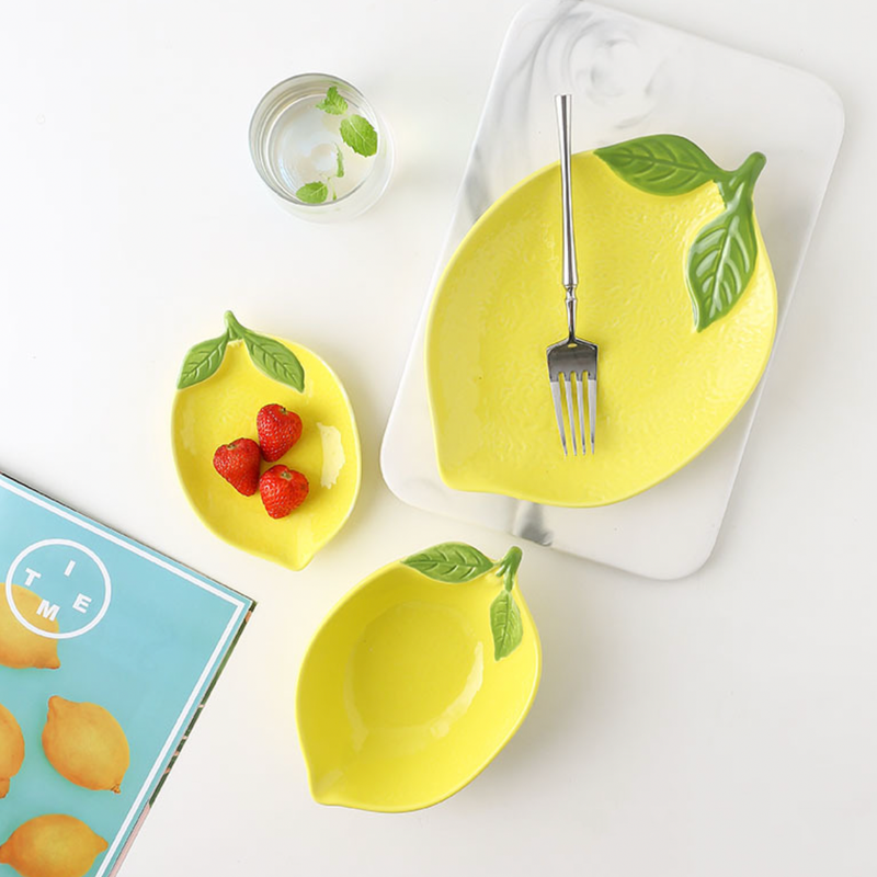 Lemon Small Plate - Serving plate, small plate, snacks plates | Plates for dining table & home decor