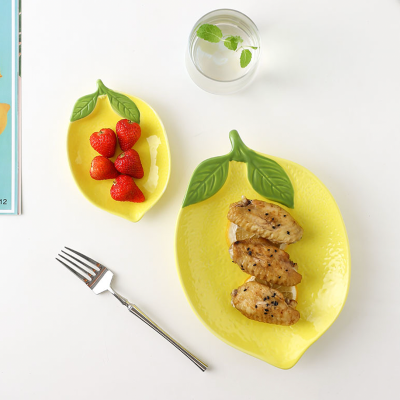 Lemon Small Plate - Serving plate, small plate, snacks plates | Plates for dining table & home decor