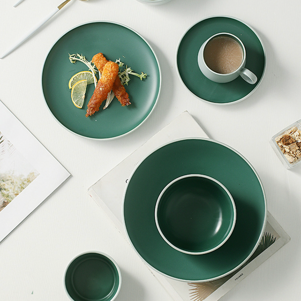 Zoella Small Dish Green - Serving plate, small plate, snacks plates | Plates for dining table & home decor