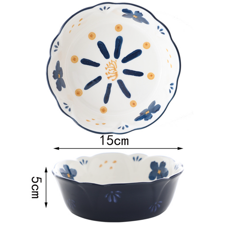 Snack Bowl with Wavy Rim 300 ml - Bowl,ceramic bowl, snack bowls, curry bowl, popcorn bowls | Bowls for dining table & home decor