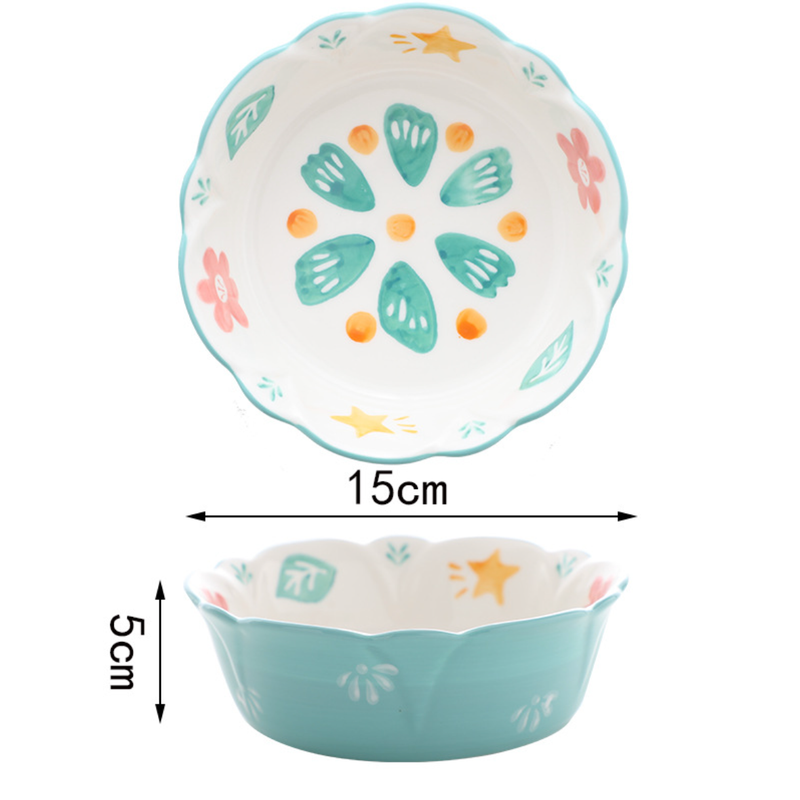 Snack Bowl with Wavy Rim 300 ml - Bowl,ceramic bowl, snack bowls, curry bowl, popcorn bowls | Bowls for dining table & home decor