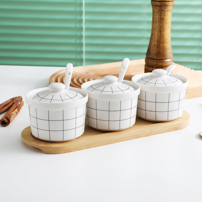 Spice Jar with Lid Set of 3 - Jar