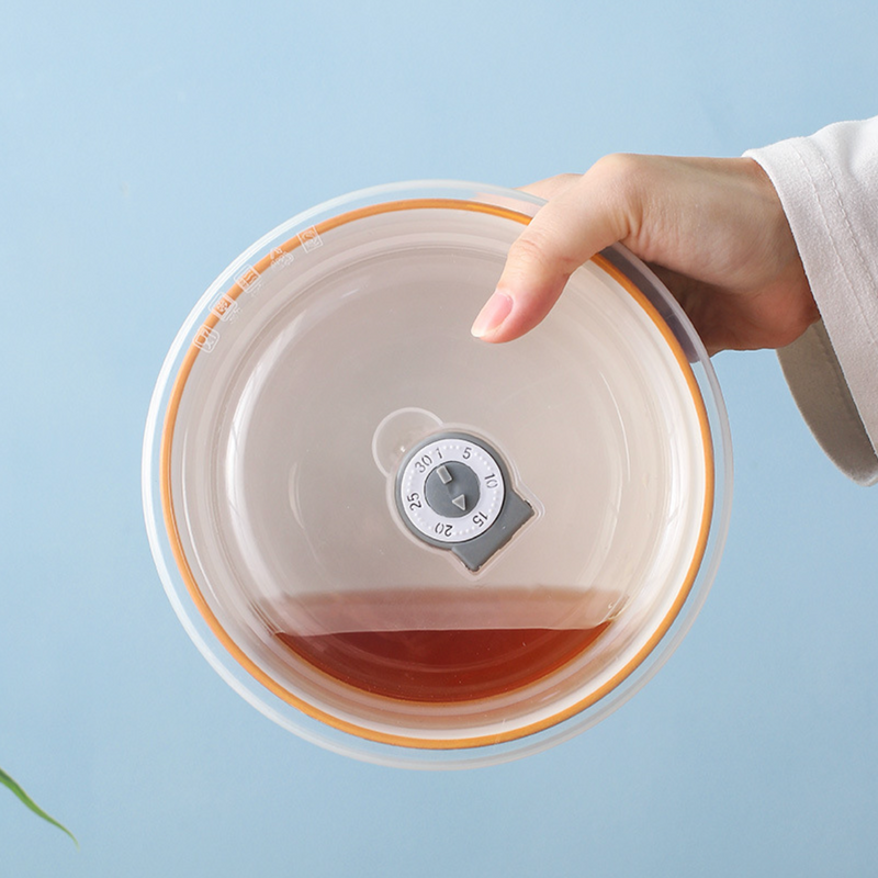 Nitori Dots Ceramic Bowl With Airtight Lid 650ml - Salad bowls, serving bowl with lid, ceramic bowls with lids, noodle bowl, micro oven bowl | Bowls for dining table & home decor