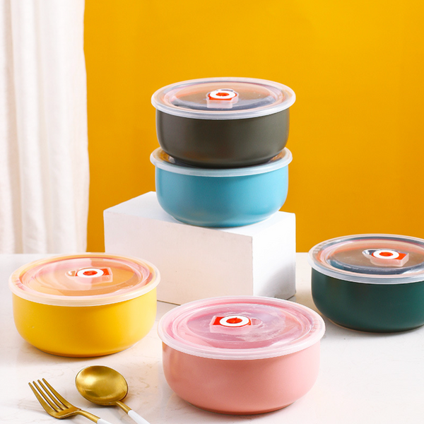 Colorful Bowl With Lid - Lunch box
