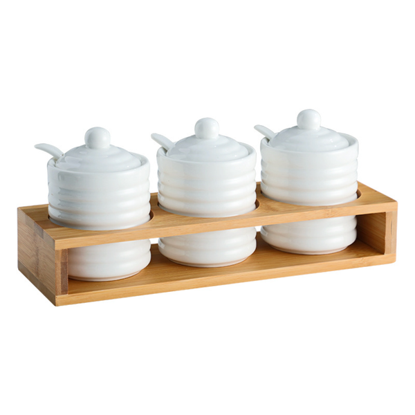 Ceramic Jar for Spices Set of 3 - Jar