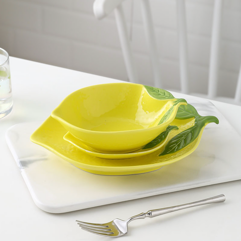 Lemon Small Plate - Serving plate, small plate, snacks plates | Plates for dining table & home decor