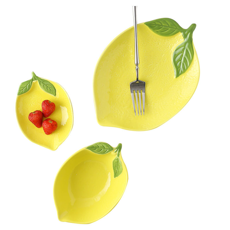 Lemon Small Plate - Serving plate, small plate, snacks plates | Plates for dining table & home decor