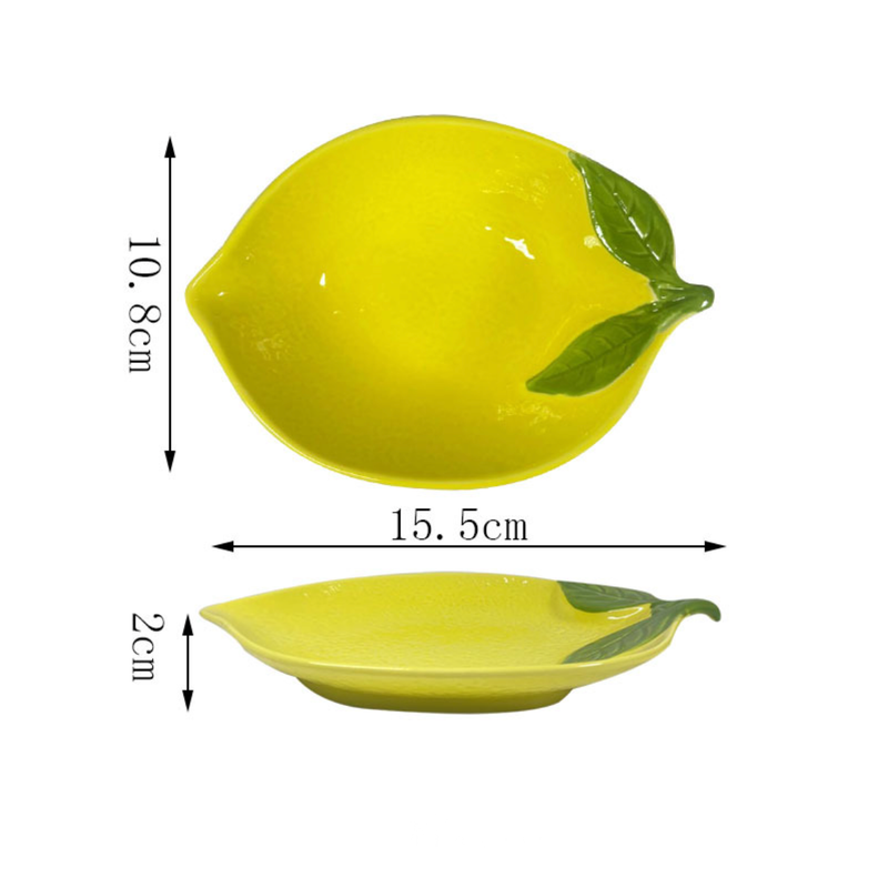 Lemon Small Plate - Serving plate, small plate, snacks plates | Plates for dining table & home decor
