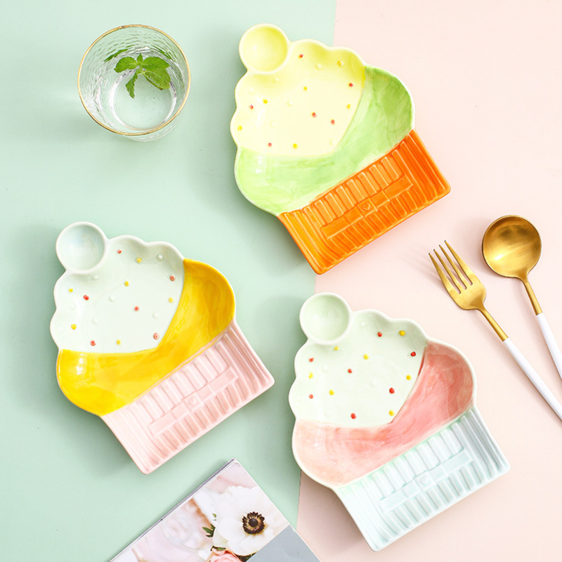 Cupcake Plate - Serving plate, small plate, snacks plates | Plates for dining table & home decor