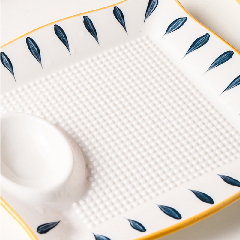 Nitori Dumpling Plate - Serving plate, snack plate, momo plate, plate with compartment | Plates for dining table & home decor