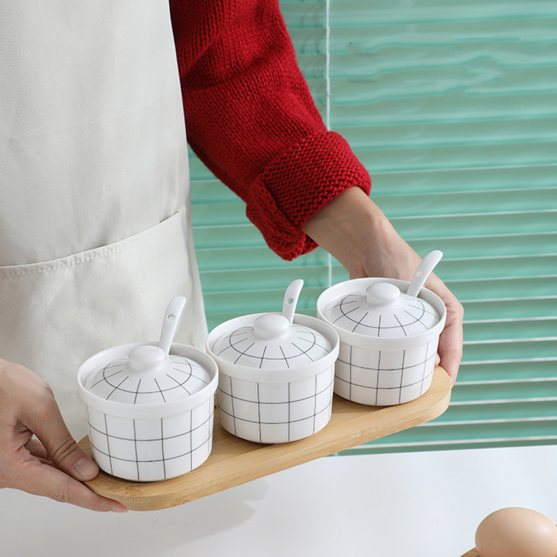Spice Jar with Lid Set of 3 - Jar