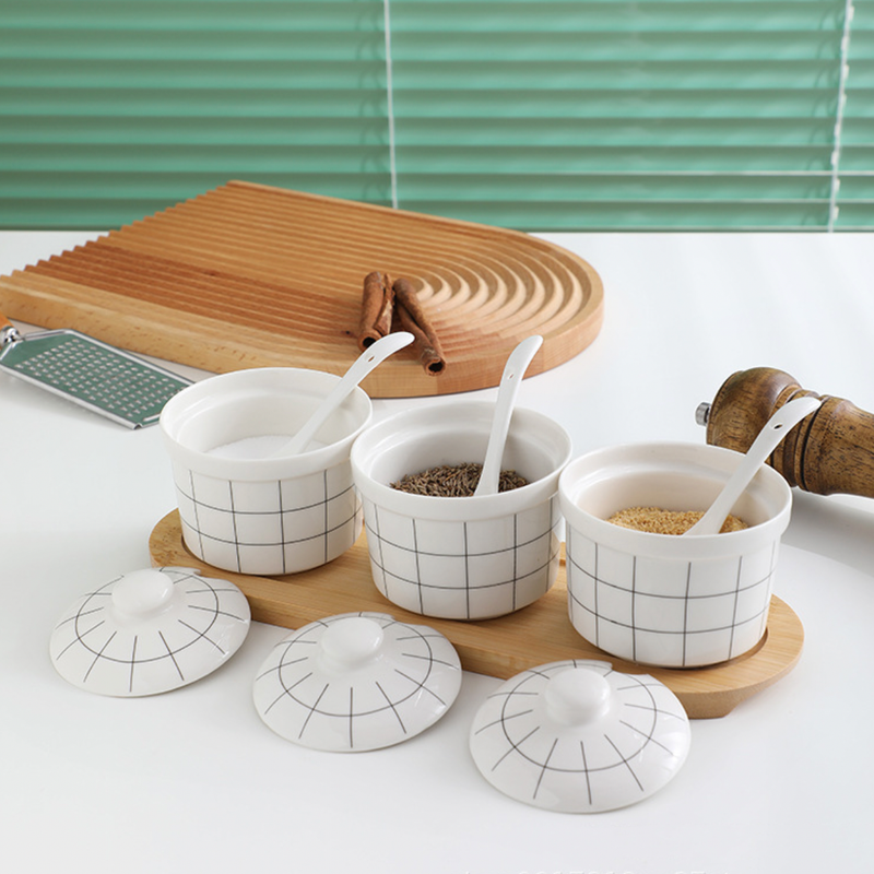 Spice Jar with Lid Set of 3 - Jar