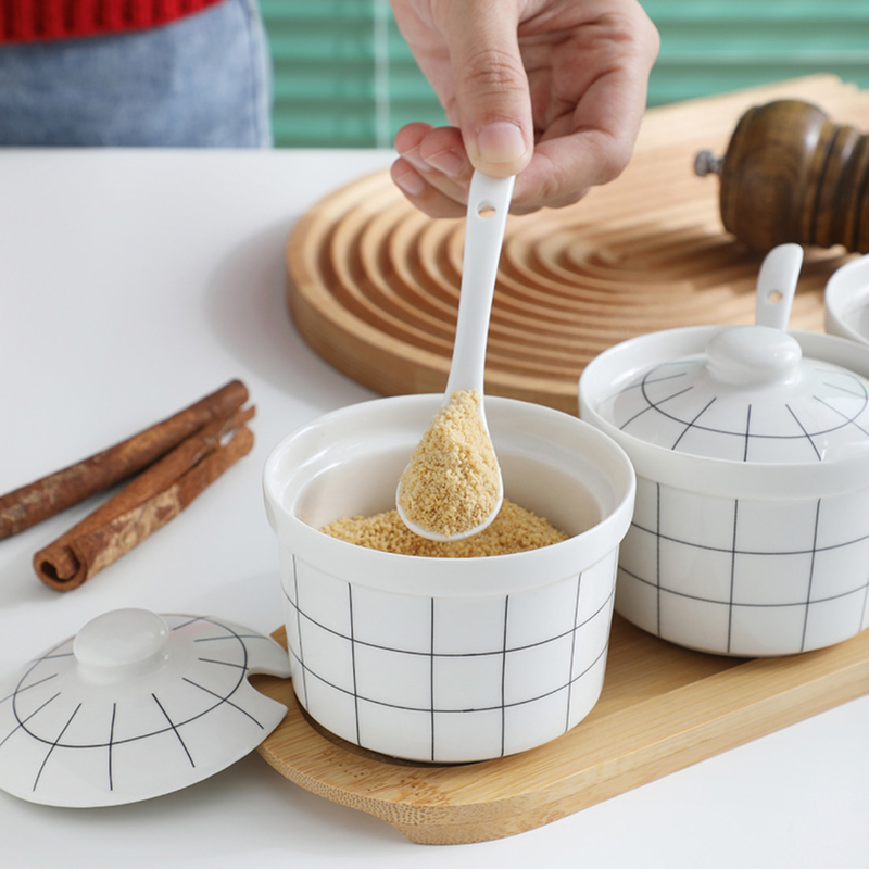 Spice Jar with Lid Set of 3 - Jar